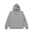 画像1: BLACK EYE PATCH (ASSORTED LABELS EMBROIDERED HOODIE) H.GRAY (1)