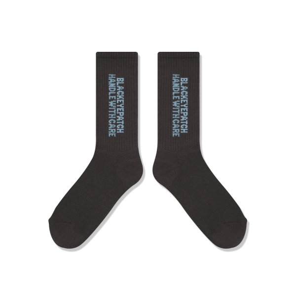 画像3: BLACK EYE PATCH (HWC SOCKS) CHARCOAL (3)
