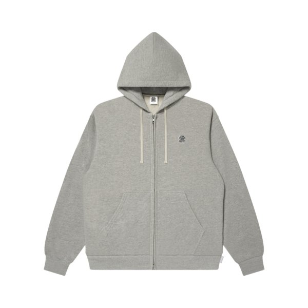 画像1: BLACK EYE PATCH (SMALL OG LABEL KOBE TERRY ZIP HOODIE) H.GRAY (1)