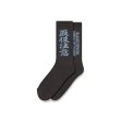 画像1: BLACK EYE PATCH (HWC SOCKS) CHARCOAL (1)