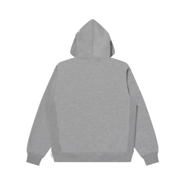 画像2: BLACK EYE PATCH (ASSORTED LABELS EMBROIDERED HOODIE) H.GRAY (2)