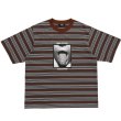 画像1: LQQK STUDIO (MULTI BORDER TEE SEXHIPPIES COLLABORATION) BROWN (1)