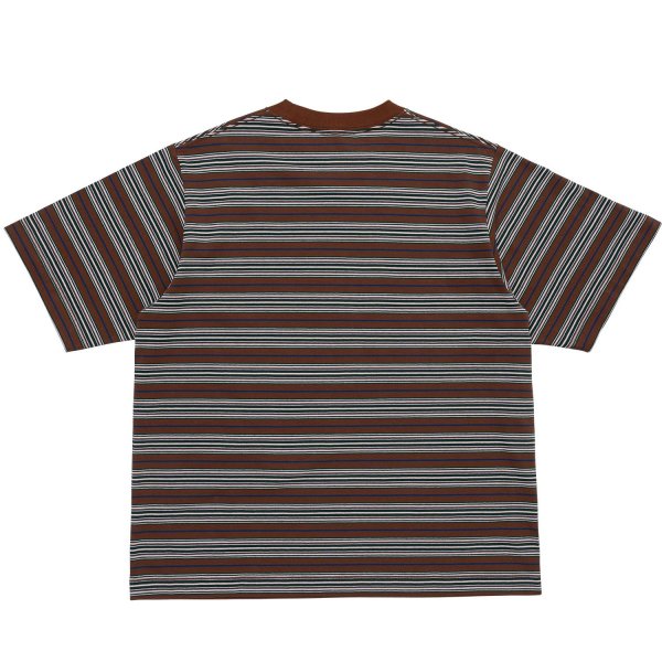 画像2: LQQK STUDIO (MULTI BORDER TEE SEXHIPPIES COLLABORATION) BROWN (2)