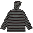 画像2: LQQK STUDIO (MULTI BORDER HOODED L/S TEE SEXHIPPIES COLLABORATION) BLACK (2)