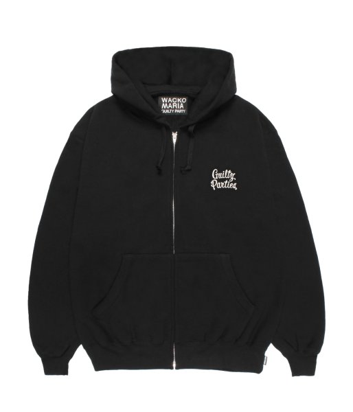画像1: WACKO MARIA (HEAVY WEIGHT FULL ZIP HOODED SWEAT SHIRT) BLACK (1)