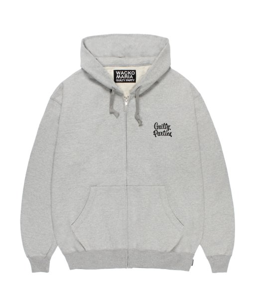 画像1: WACKO MARIA (HEAVY WEIGHT FULL ZIP HOODED SWEAT SHIRT) GRAY (1)