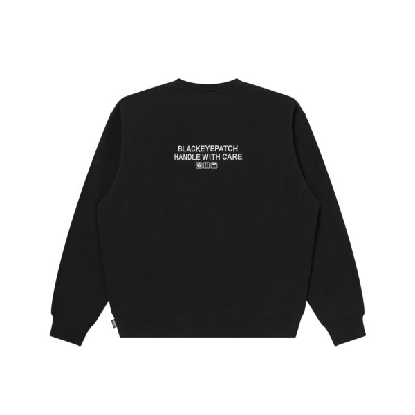 画像2: BLACK EYE PATCH (HWC GESTURE LABEL CREW SWEAT) BLACK (2)