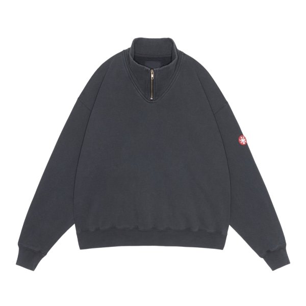 画像1: C.E (OVERDYE HALF ZIP CASUAL SWEAT) BLACK (1)