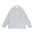 画像1: C.E (FLEECE SNAP SHIRT) GREY (1)