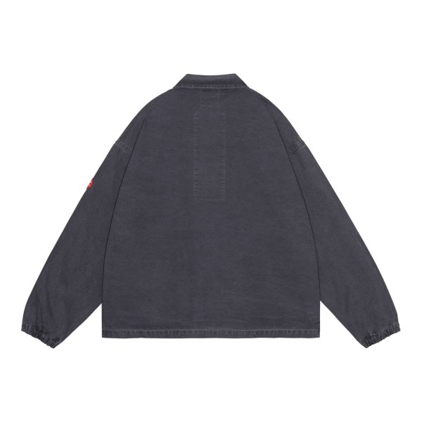 画像2: C.E (WASHED COTTON CANVAS ZIP JACKET) BLACK (2)