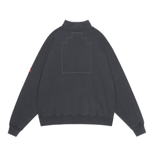 画像2: C.E (OVERDYE HALF ZIP CASUAL SWEAT) BLACK (2)