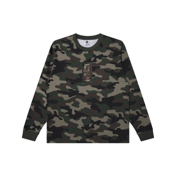 画像1: BLACK EYE PATCH (HWC LABEL WASHED CAMO HEAVYWEIGHT L/S TEE) CAMO (1)