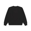 画像2: BLACK EYE PATCH (HWC LEATHER PATCH CREW SWEAT) BLACK (2)