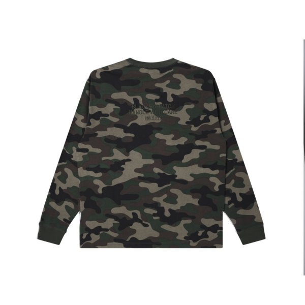画像2: BLACK EYE PATCH (HWC LABEL WASHED CAMO HEAVYWEIGHT L/S TEE) CAMO (2)