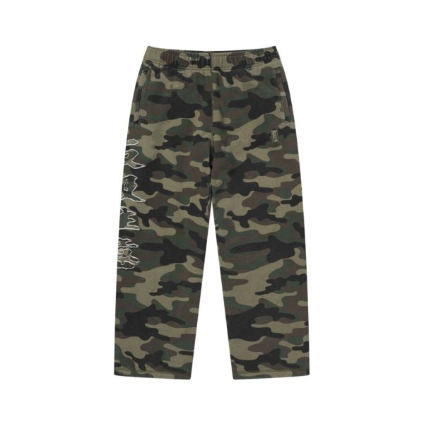 画像1: BLACK EYE PATCH (HWC WASHED CAMO BAGGY SWEAT PANTS) CAMO (1)