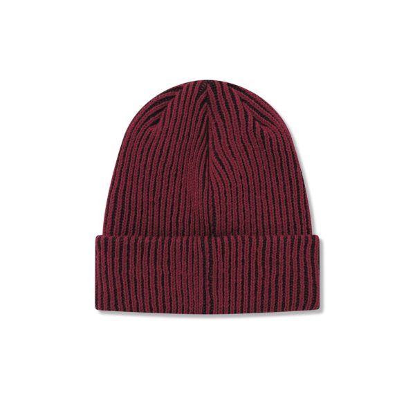 画像2: BLACK EYE PATCH (SMALL OG LABEL STRIPE BEANIE) RED (2)