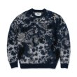 画像1: HOMBRE NINO (TIE DYE JACQUARD SWEATER) NAVY (1)