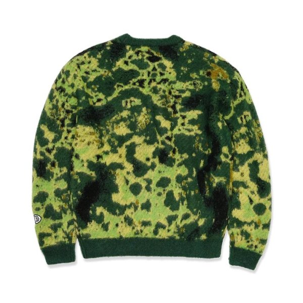 画像2: HOMBRE NINO (TIE DYE JACQUARD SWEATER) GREEN (2)