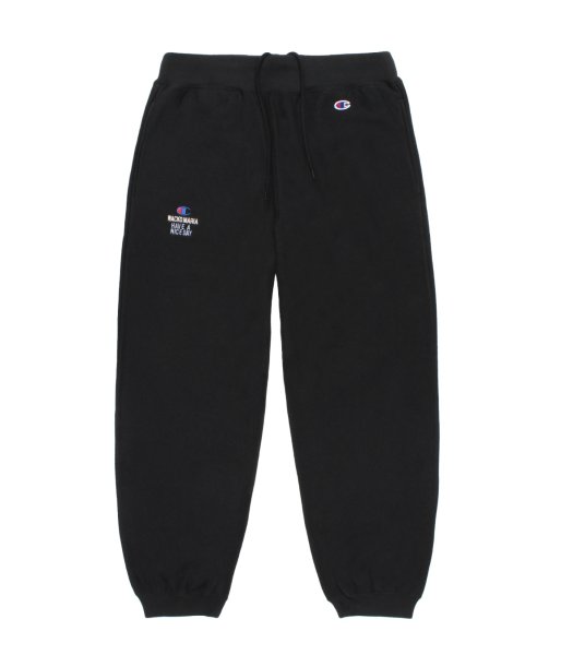 画像1: WACKO MARIA (CHAMPION REVERSE WEAVE SWEAT PANTS) BLACK (1)
