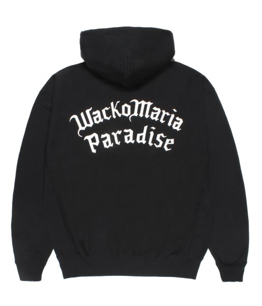 画像1: WACKO MARIA (CHAMPION REVERSE WEAVE PULLOVER HOODED SWEAT SHIRT TYPE-2) BLACK (1)