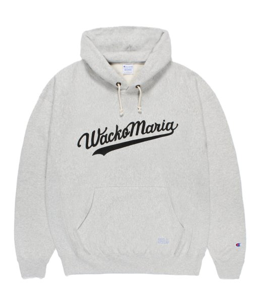 画像1: WACKO MARIA (CHAMPION REVERSE WEAVE PULLOVER HOODED SWEAT SHIRT TYPE-1) SILVER GRAY (1)