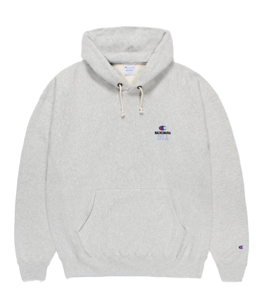 画像2: WACKO MARIA (CHAMPION REVERSE WEAVE PULLOVER HOODED SWEAT SHIRT TYPE-2) SILVER GRAY (2)