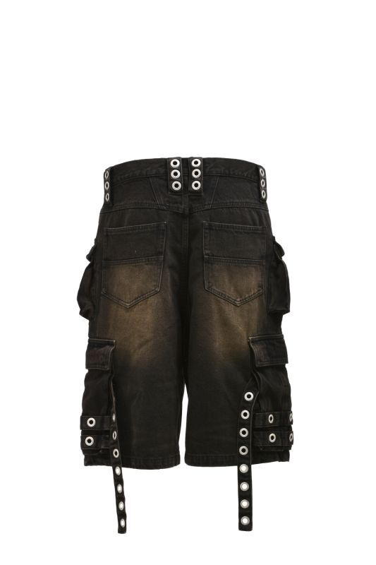 BREATH (SUICIDE DENIM SHORTS) BLACK - FAMLEST