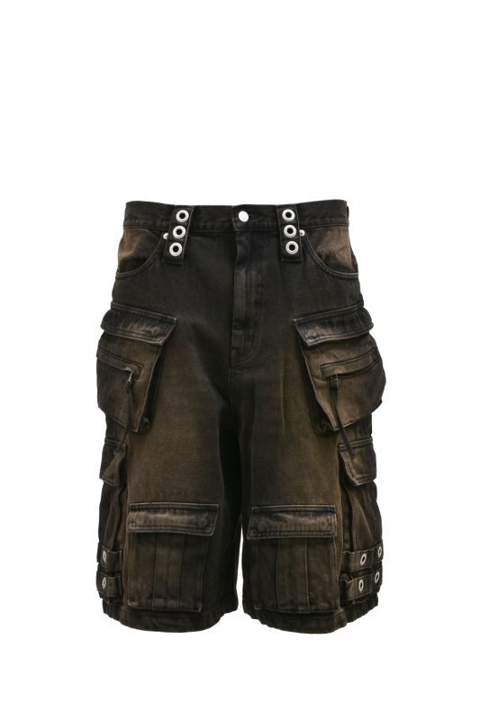 BREATH (SUICIDE DENIM SHORTS) BLACK - FAMLEST