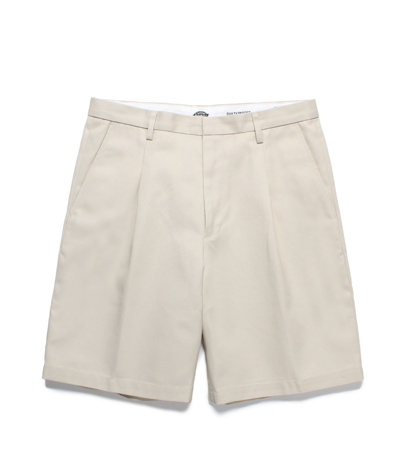 WACKO MARIA (DICKIES PLEATED SHORT TROUSERS TYPE-1) WHITE