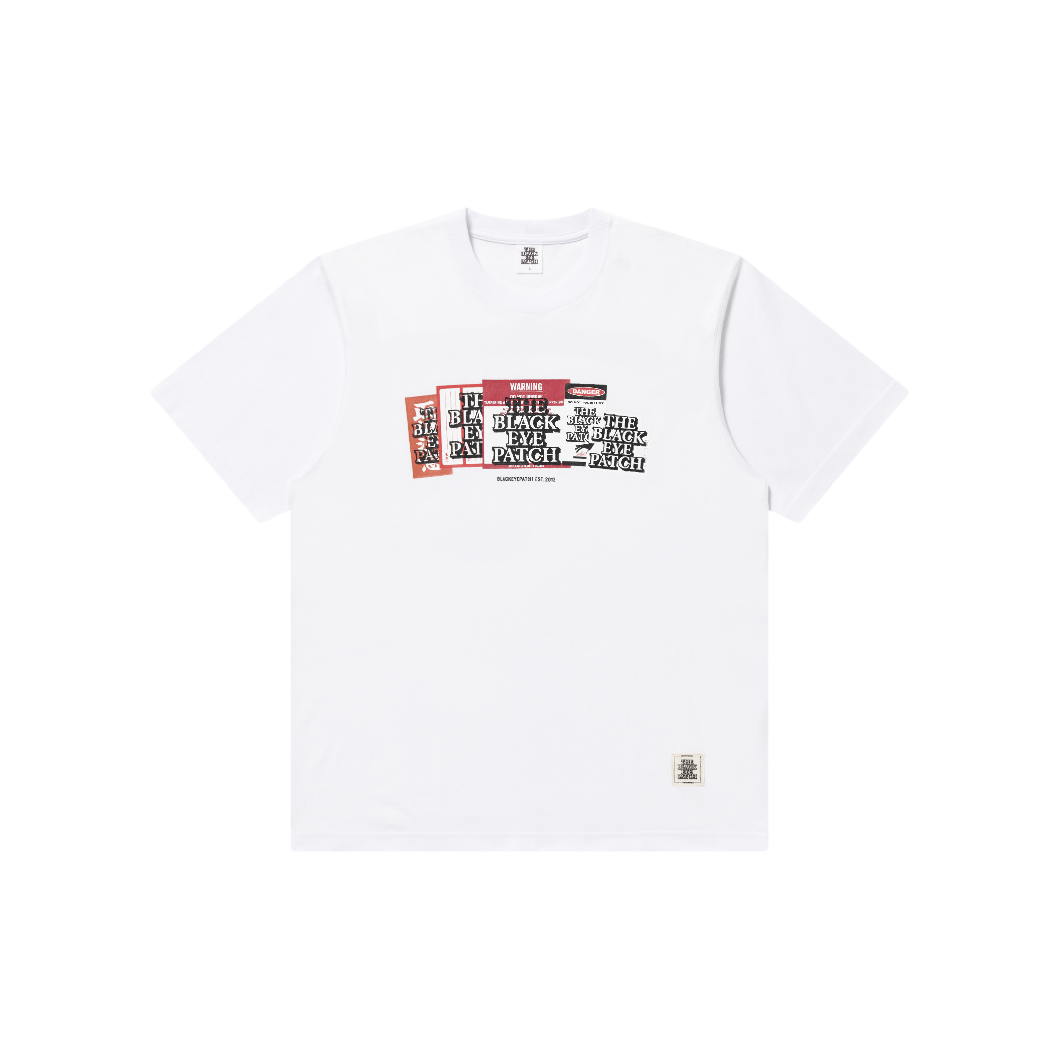 送料無料!BLACK EYE PATCH LABEL PACK TEE BLACK EYE PATCH (LABEL PACK TEE) WHITE - FAMLEST