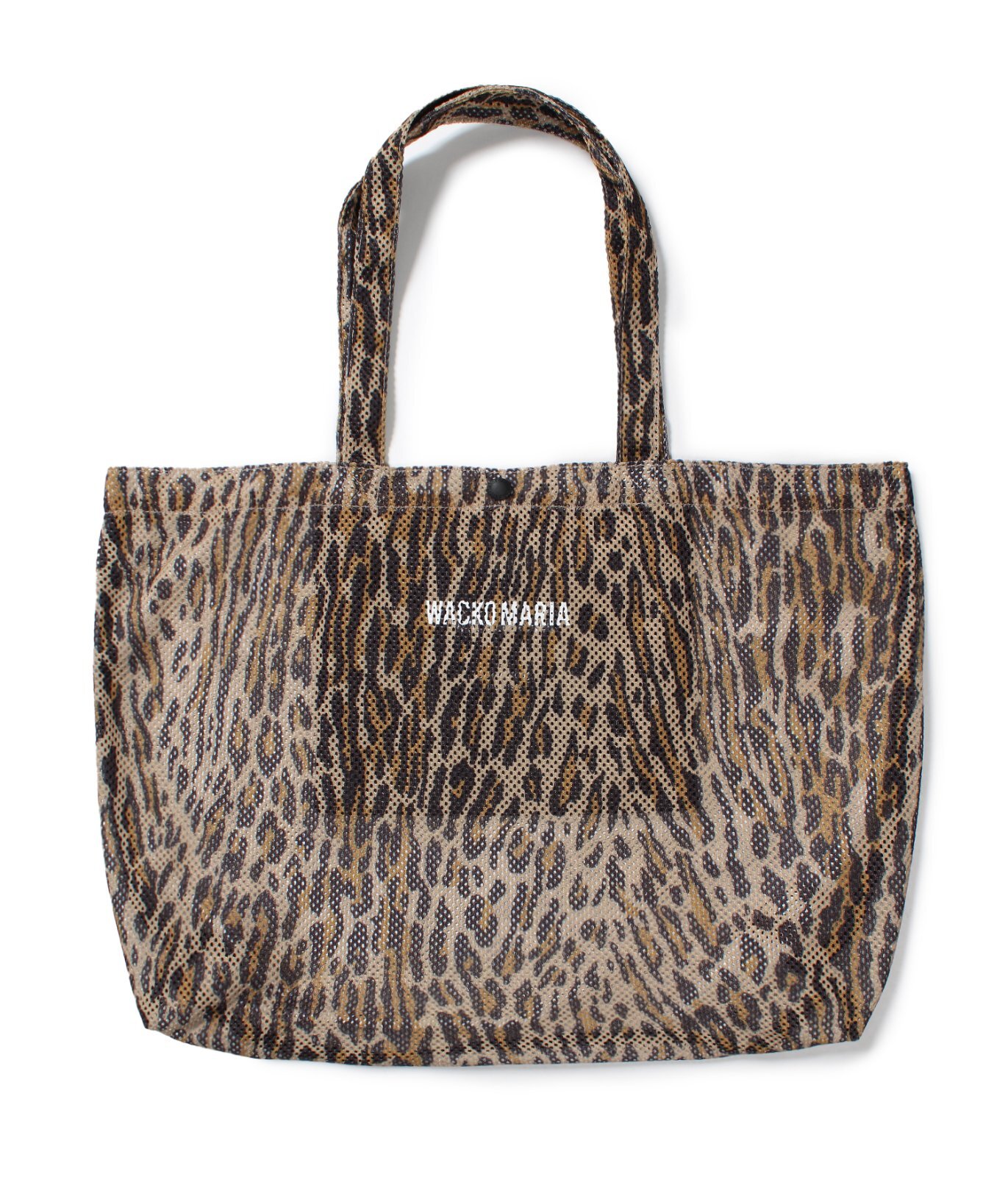 WACKO MARIA トートバッグ WACKO MARIA (SPEAK EASY / LEOPARD MESH TOTE BAG) BEIGE - FAMLEST
