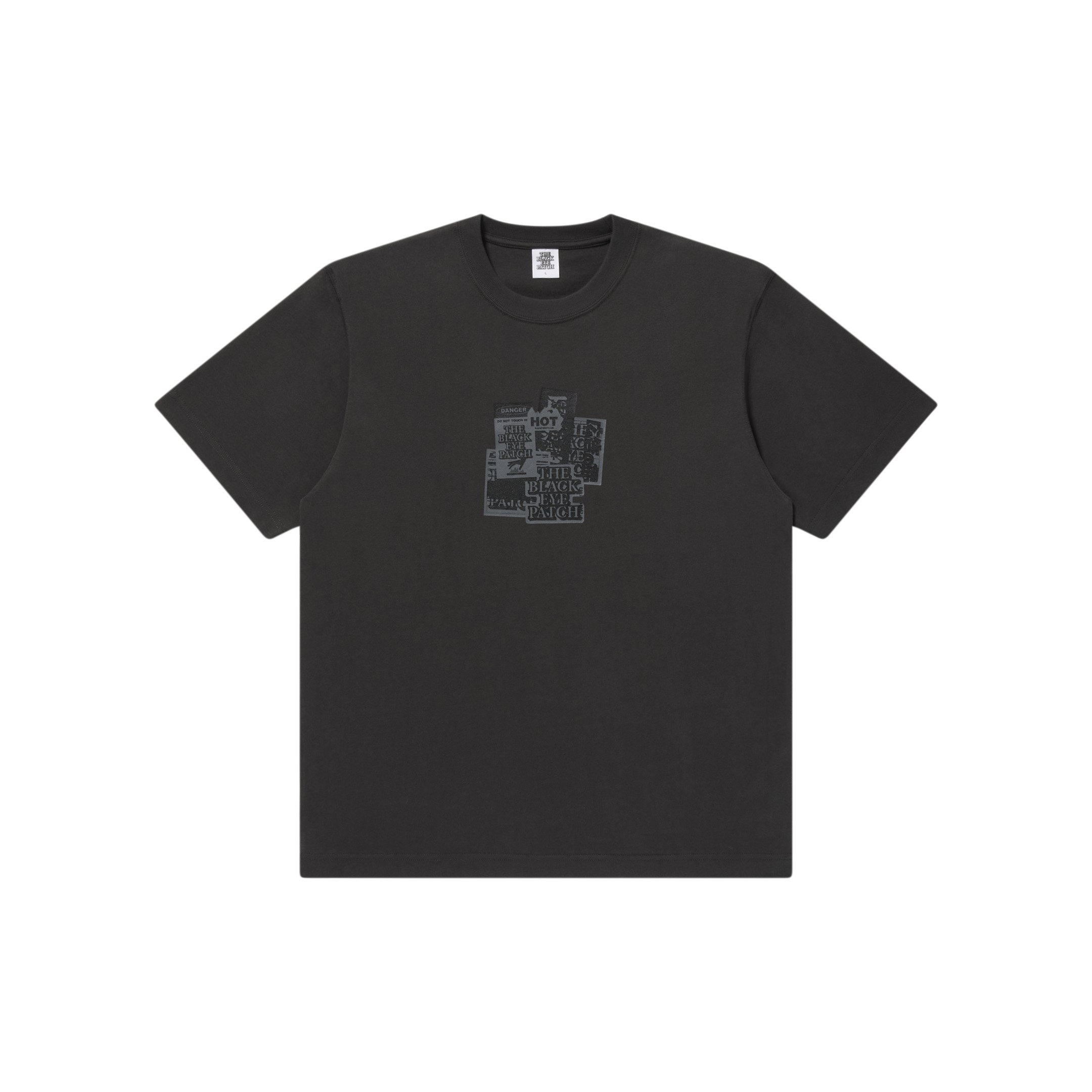 BLACK EYE PATCH (GRAYSCALE LABEL PACK TEE) CHARCOAL - FAMLEST