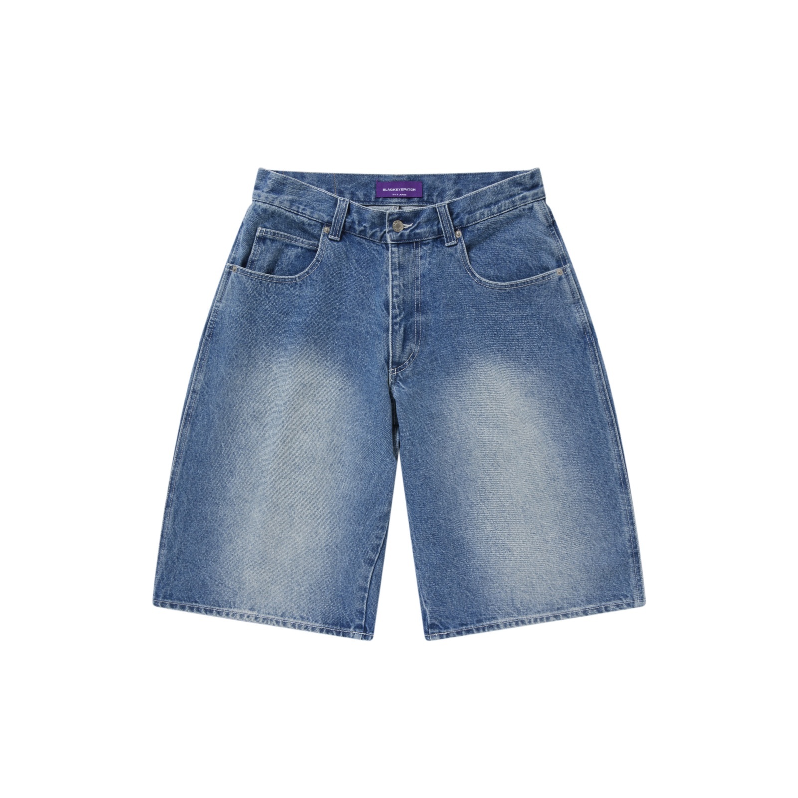 BLACK EYE PATCH (OG DRAGON BAGGY DENIM SHORTS) INDIGO - FAMLEST