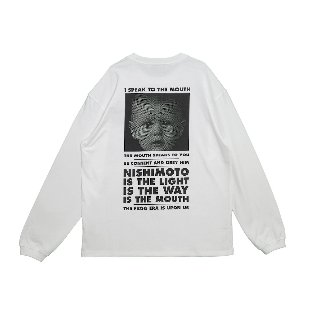 NISHIMOTO IS THE MOUTH (L/S TEE) WHITE - FAMLEST