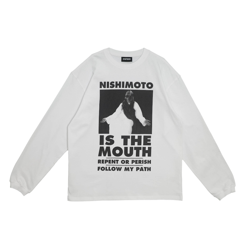 NISHIMOTO IS THE MOUTH (L/S TEE) WHITE - FAMLEST