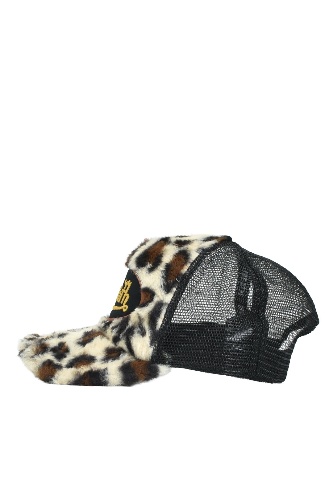 BREATH (FAUX LEOPARD FUR CAP) BROWN - FAMLEST