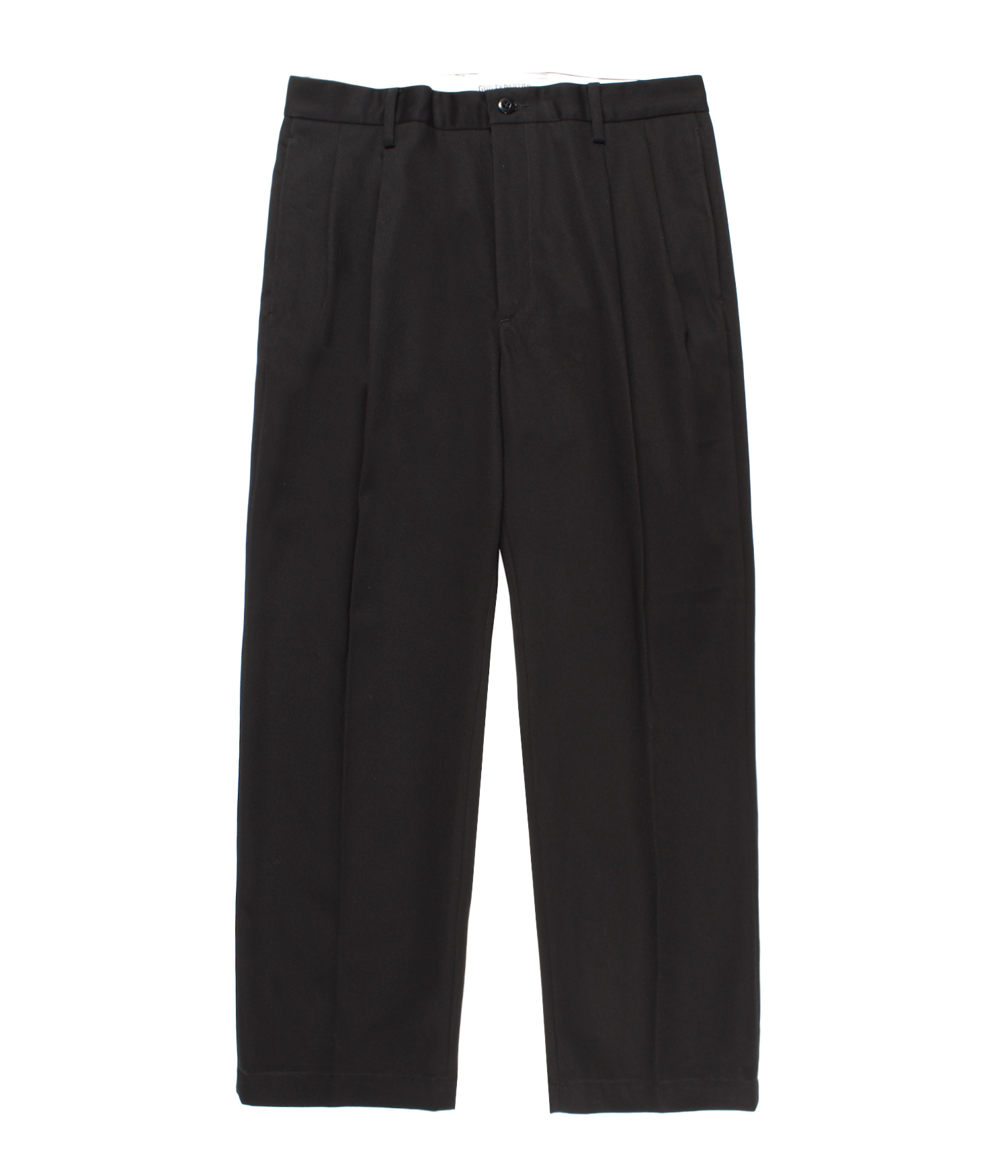 WACKO MARIA (DOUBLE PLEATED CHINO TROUSERS TYPE-1) BLACK - FAMLEST