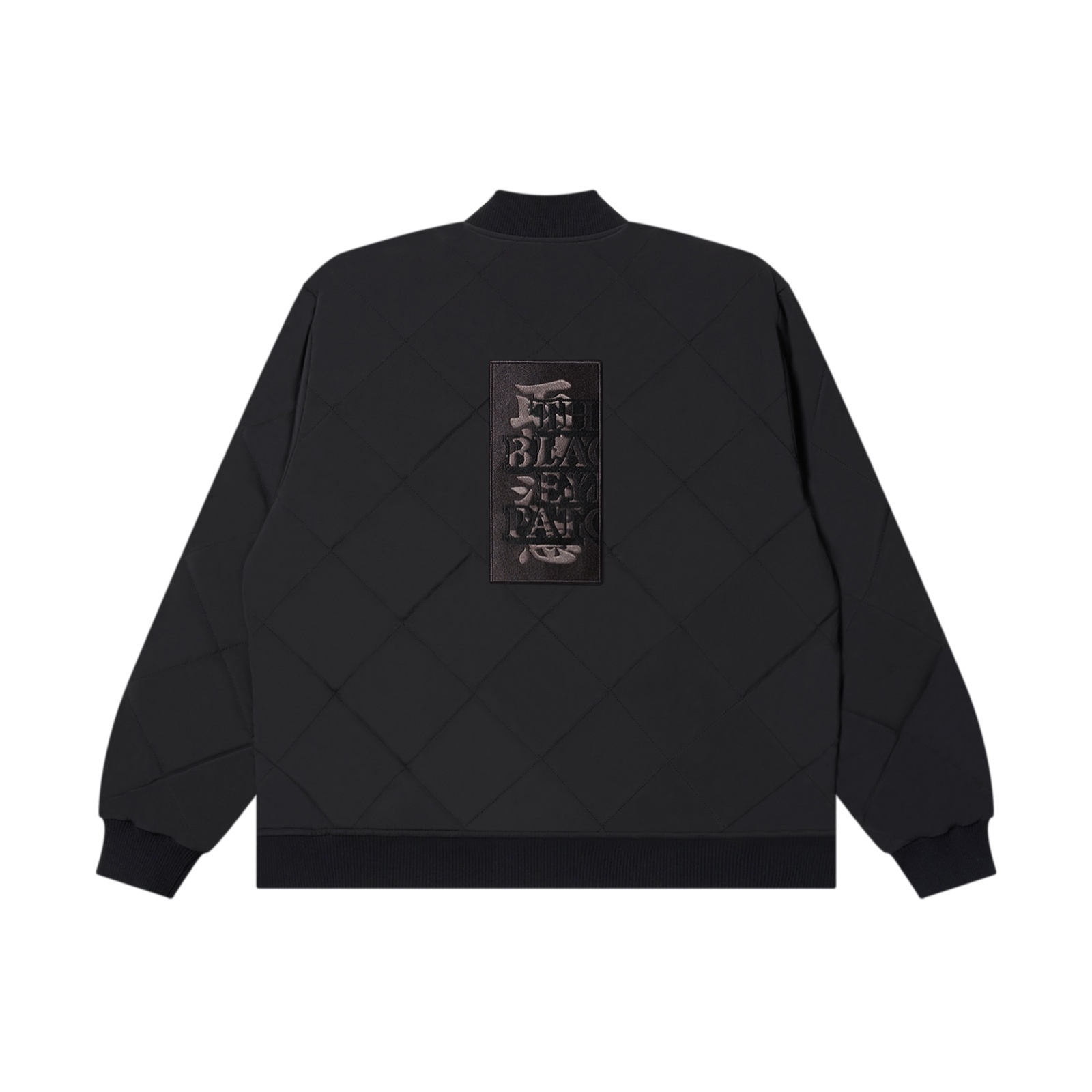 BLACK EYE PATCH (HWC EMBROIDERED QUILTED JACKET) BLACK - FAMLEST